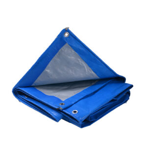 50GSM-300GSM Waterproof PE Tarpaulin 10 ft X 12 ft Plastic Poly Tarp Blue Silver Canvas Tents Tarpaulin Cover Tarpaulin Tent