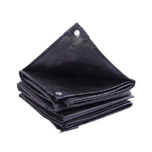 Double Black-Waterproof Tarpaulin Truck Cover Camping Tents UV Resistant Insulated Tarps Pe Tarpaulin