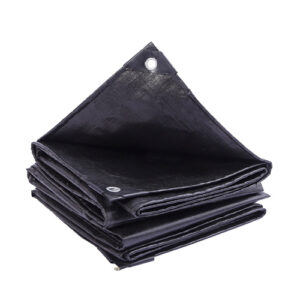 Black-Factory Customized Tarp Waterproof PE Tarpaulin Plastic Customized Outdoor Umbrella Truck Cover Tarpaulin Cover Tarpaulin Tent