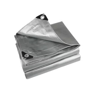 Double Silver-High Quality Heavy Duty Waterproof Tarpaulin Insulated Tarp Concrete Curing Blanket for Car or Camping Tents PE Tarpaulin
